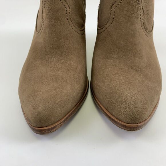 Frye Rory Bootie Dusty Rose Suede Low Heel Side Zip Ankle Boho Western Women 7.5 - Picture 4 of 15